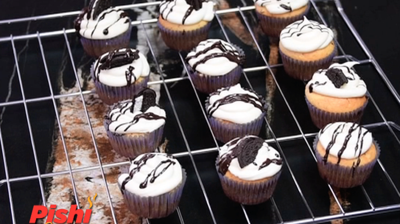 NTV Kenya How to bake vanilla cookie cupcakes Pishi Bomba