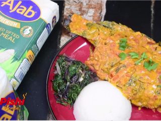Ugali, Coconut Fish & Terere | Pishi Bomba