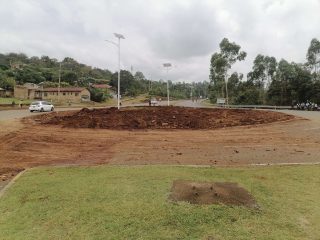 Chinese firm flattens Coptic Roundabout in Kisumu