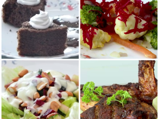 Beetroot Cucumber Salad, Wet Fry Turkey, Stir Fry Vegetables & Chocolate Gateau | Pishi Bomba
