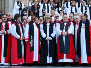 Anglican church’s first woman leader confirmed in ancient ceremony