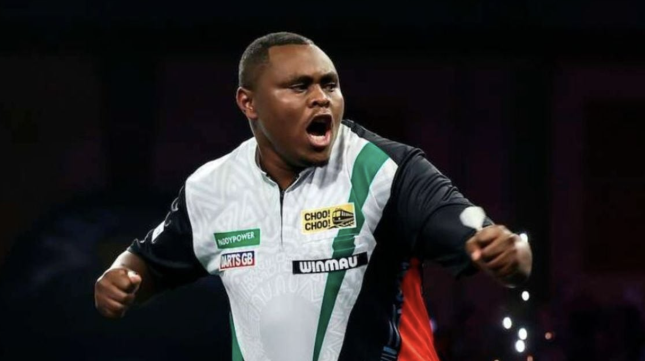 Kenyan darts sensation David Munyua returns to a hero’s welcome