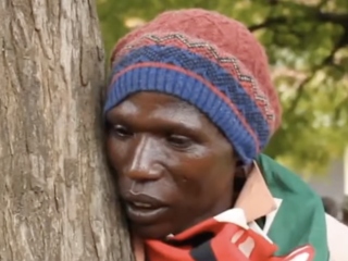 Nanyuki man takes on 96-hour tree-hugging marathon to preach peace