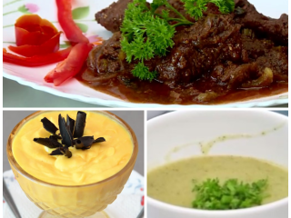 Leek potato soup, Beef Bourguignon & Mango Mousse | Pishi Bomba