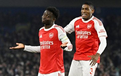 Arsenal seize control as Saka strike at Brighton sends them seven points clear