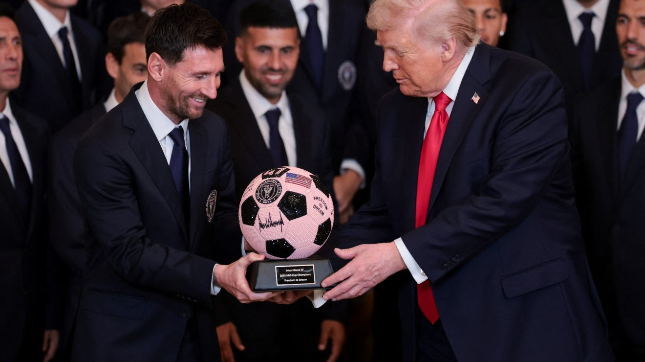 NTV Kenya: President Trump honors Lionel Messi at White House