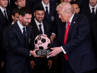 President Trump honors Lionel Messi at White House