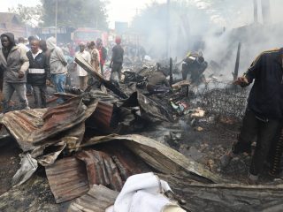 Fire breaks out at Toi Market in Kibra, Nairobi