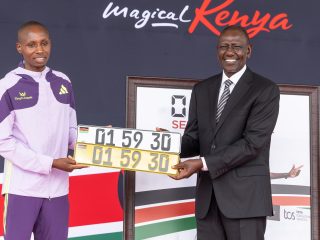 President Ruto awards marathon star Sabastian Sawe Sh8m, custom number plates
