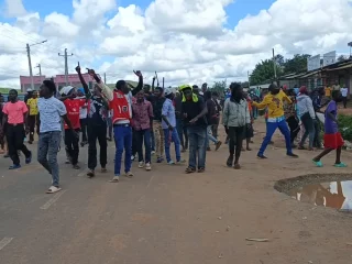 Youths in Embu stage protests over rising fuel costs