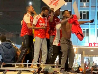 Arsenal fans in Kenya paint town red after Premier League title win
