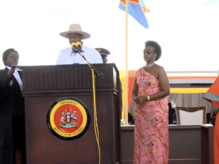 Museveni sworn in for seventh term as First Lady notably absent