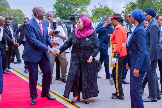 President Ruto arrives in Tanzania for two-day State visit