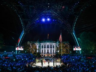 Trump hosts cage fights at White House to mark 80th birthday