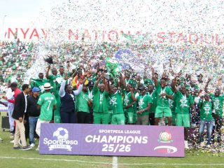 Gor Mahia honour late patron Raila, present league trophy to Mama Ida