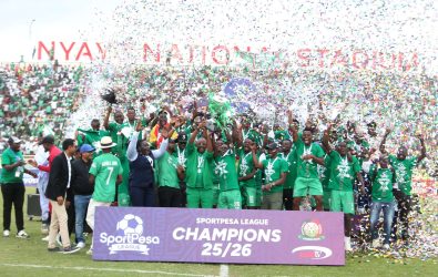 Gor Mahia honour late patron Raila, present league trophy to Mama Ida