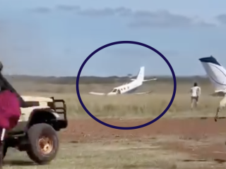 Light aircraft crash lands in Maasai Mara
