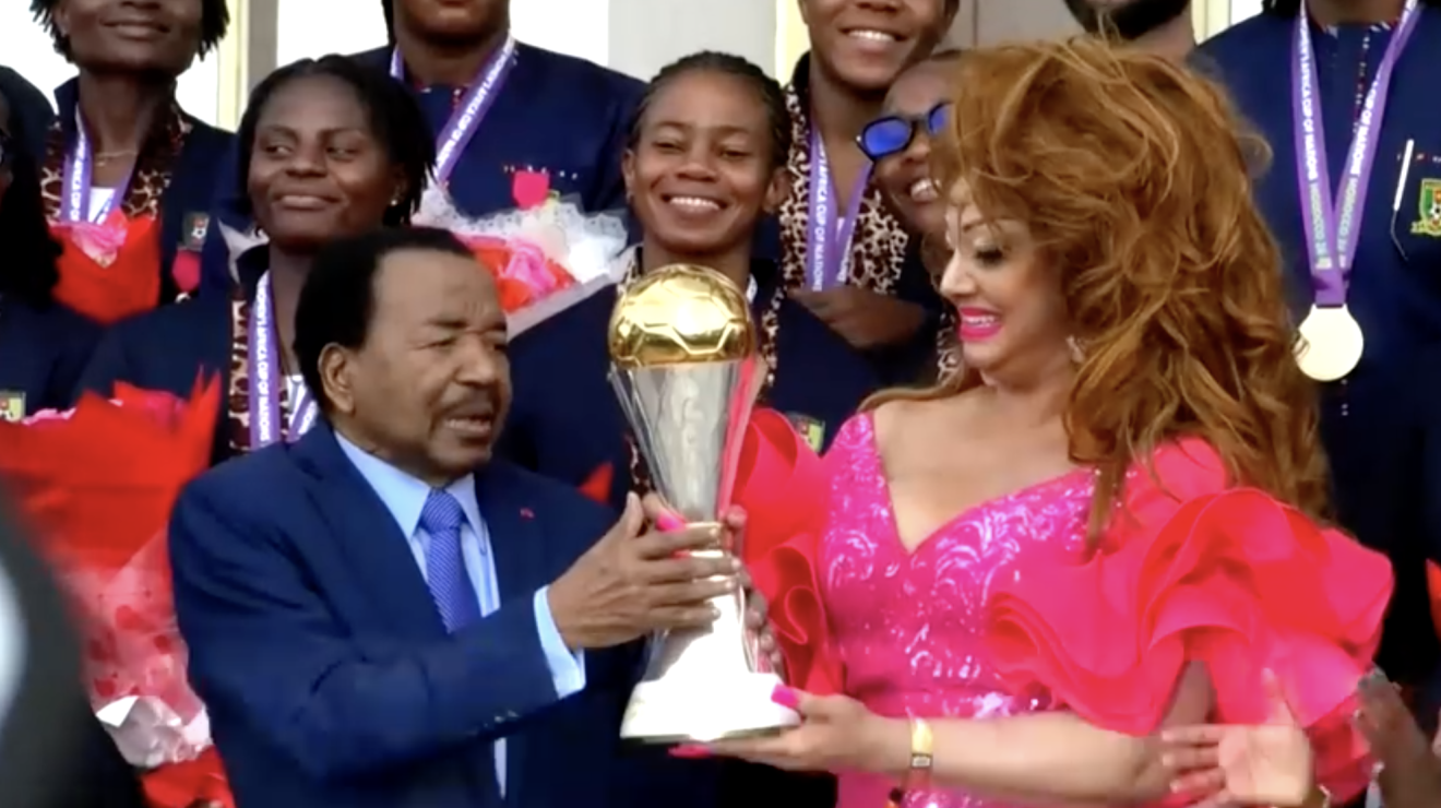 NTV Kenya: Cameroon’s Biya reappears after 73 days to honour WAFCON champions