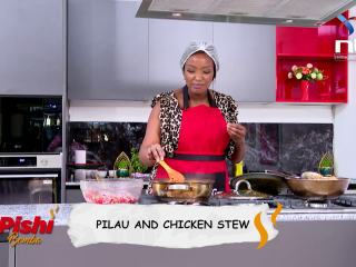 Preparing Pilau chicken stew |Pishi Bomba