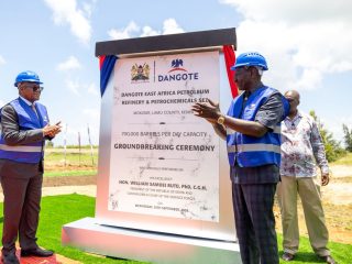 Dangote, Ruto break ground on Sh2trn oil refinery in Lamu