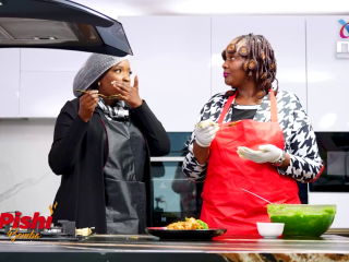 Preparing mokimo served with gizzard | Pishi Bomba